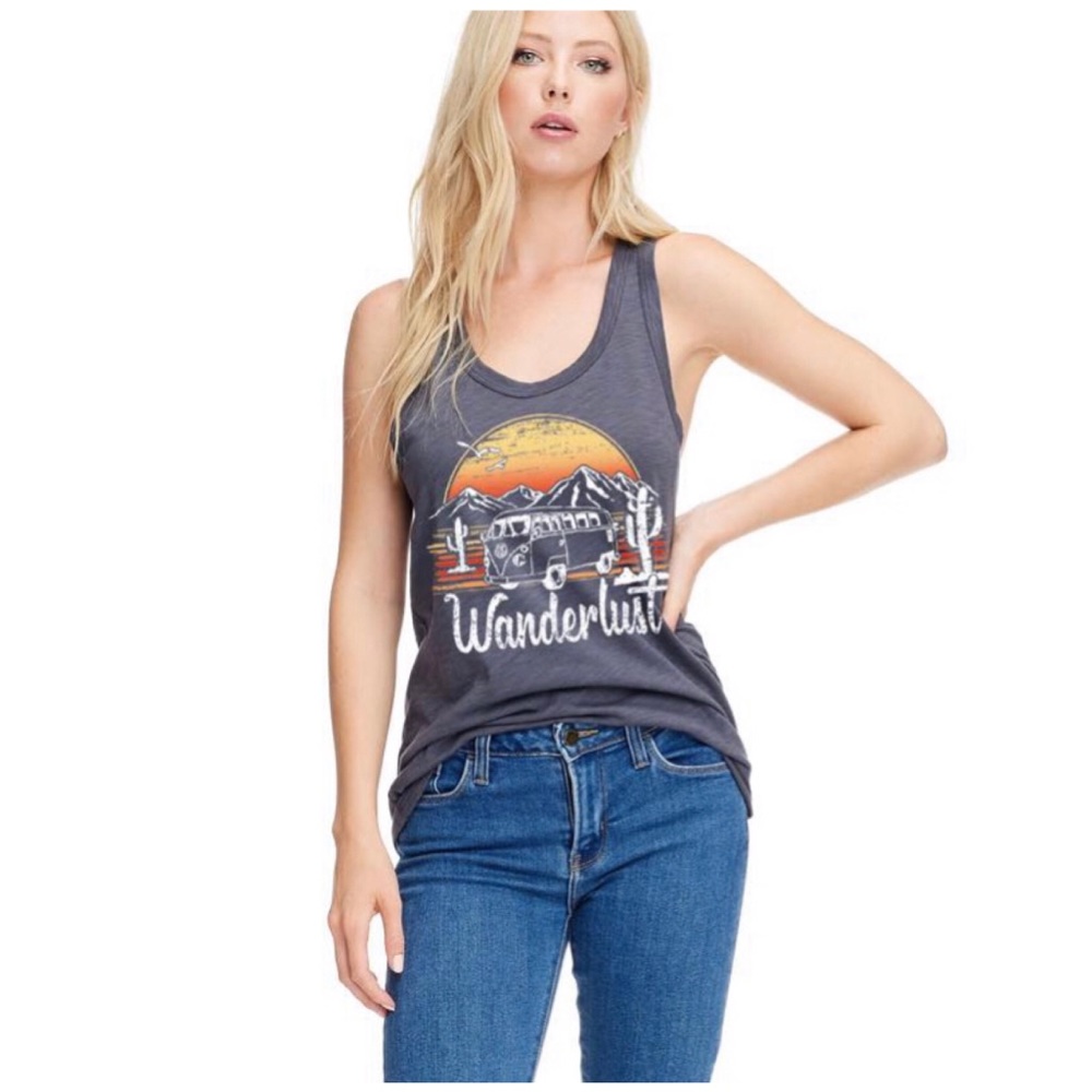 Pink Wanderlust Tank - Picture 6 of 6